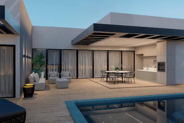 Área de Lazer com Piscina e Lounge — Condomínio Alphaville Porto Velho